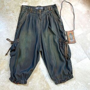 Banny Jeans Blue Harem Drop Crotch Jeans, Size 29